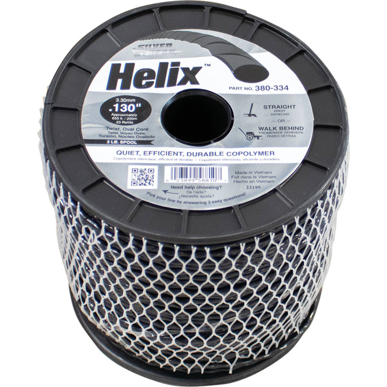 Silver Streak Helix Trimmer Line  .130 3 lb. Spool    380-334