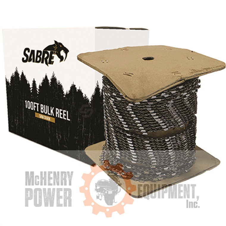 Sabre Chain Reel 25'  3/8" LP, .043", Semi-Chisel Reduced Kickback    095-2256