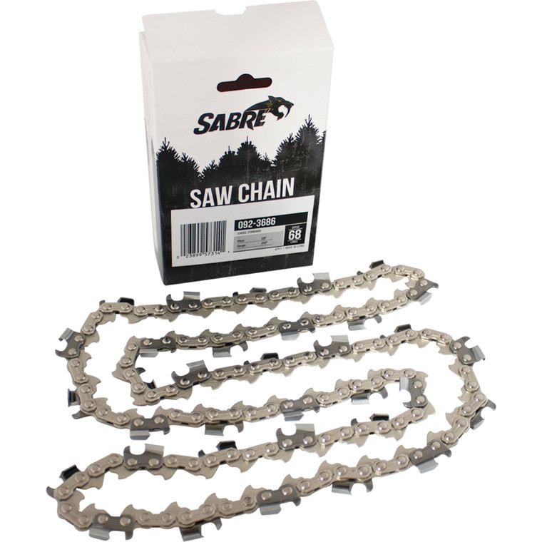 Sabre Chain Pre-Cut Loop 68 DL  3/8", .050", Chisel Standard    092-3686
