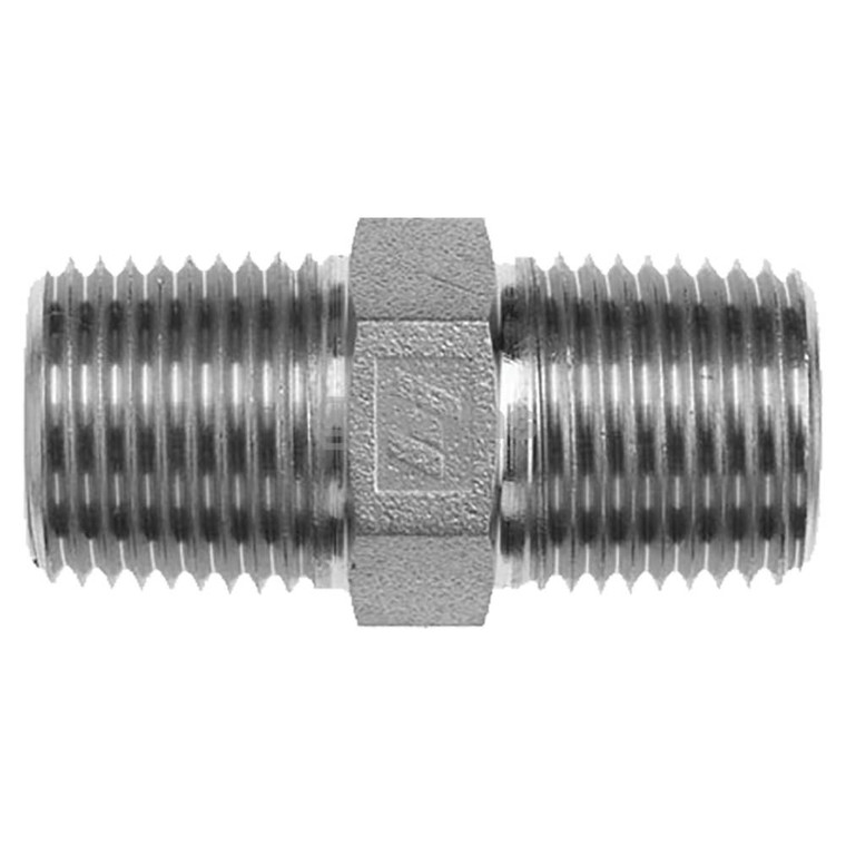 Atlantic Quality Parts Hydraulic Adapter  NPT Hex Nipple    3001-1348