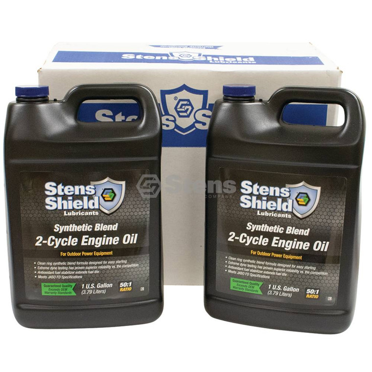 2-Cycle Engine Oil For 50:1 Synthetic Blend, Four 1 gallon bottles