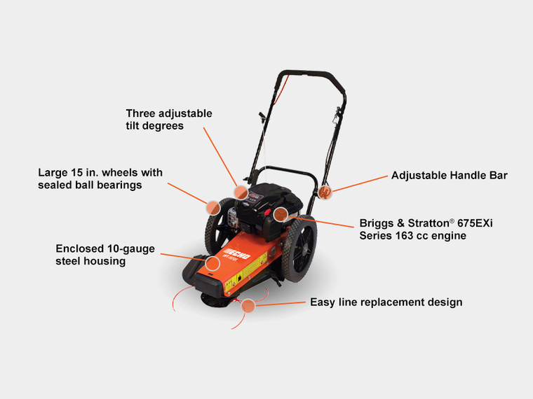 Echo TRIMMER, TILT 163CC BRIGGS Model# WT-1610T