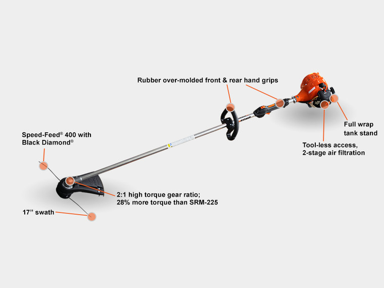 Echo 21.2 CC STRAIGHT SHAFT TRIMMER Model# SRM-2320T
