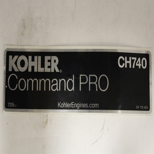 Genuine OEM Kohler DECAL LPAC CH740/725CC part# 24 113 424-S