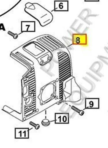 Genuine Echo / Shindaiwa COVER, ENGINE-PB770 Part# A190000851A190000852