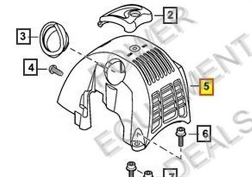 Genuine Echo / Shindaiwa COVER, CYLINDER Part# A160000780