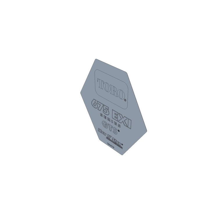 Genuine Toro DECAL-SHROUD Part# 133-8176