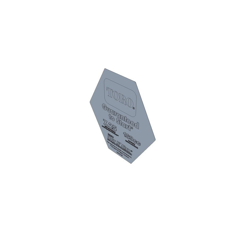 Genuine Toro DECAL-SHROUD Part# 133-8105