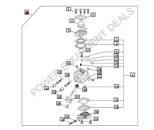 Genuine Echo / Shindaiwa CARBURETOR C1U-K82 Part# A021001093