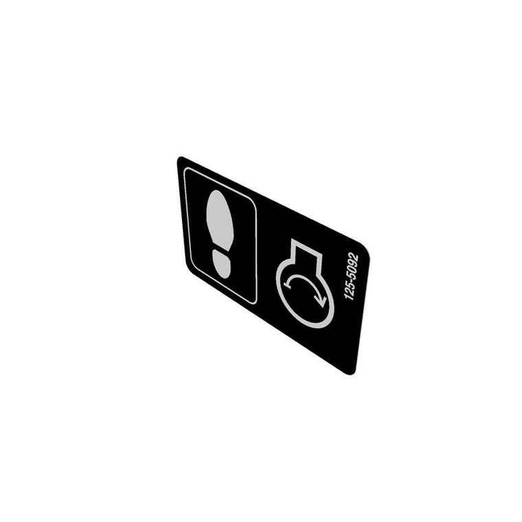 Genuine Toro DECAL-PLACEMENT, FOOT Part# 125-5092