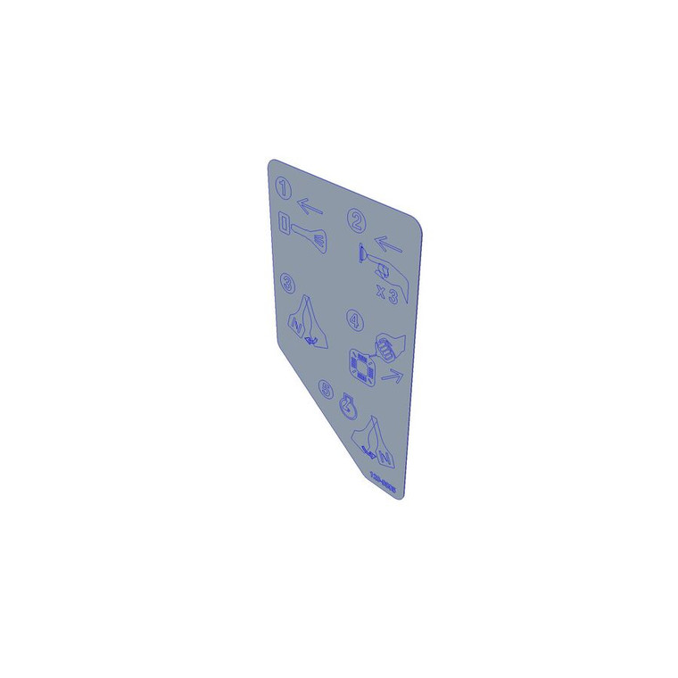 Genuine Toro DECAL-CONTROL, ENGINE Part# 120-9805