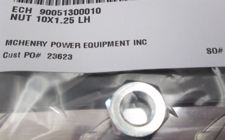 Genuine Echo / Shindaiwa NUT 10X1.25 LH part # 90051300010
