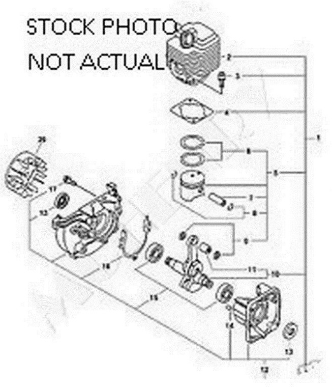 Genuine Echo / Shindaiwa SHORT BLOCK 280 part # SB1091