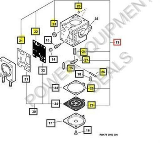 Genuine Echo / Shindaiwa REPAIR KIT, CARBURETOR -RB-123 part # P005001670