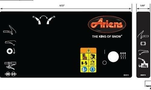 Ariens Sno-Thro Decal Ctrl Deluxe Rmte Axle Heated Grips 08000716