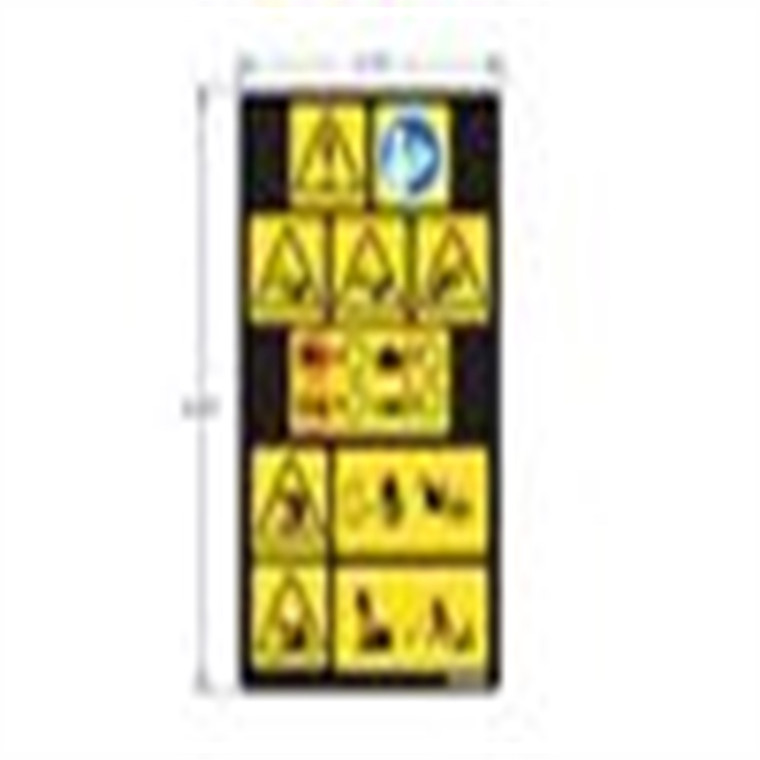 Genuine Ariens Walk-Behind Mower Decal, Main Safety Part# 07800404