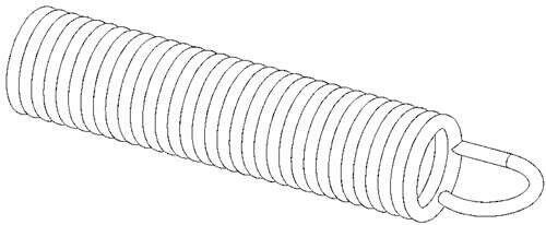 Ariens Zero Turn Mower extension spring .375 x .055 x 2.25 00135292