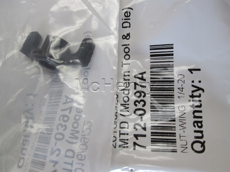 Genuine MTD  NUT-WING  1/4-20 Part # 712-0397A