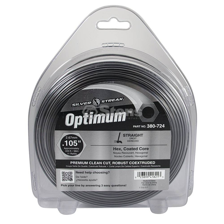 Optimum Trimmer Line .105 1 lb. Donut Part # 380-724