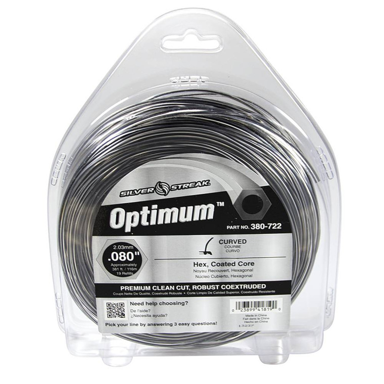 Silver Streak Optimum Trimmer Line  .080 1 lb. Donut    380-722