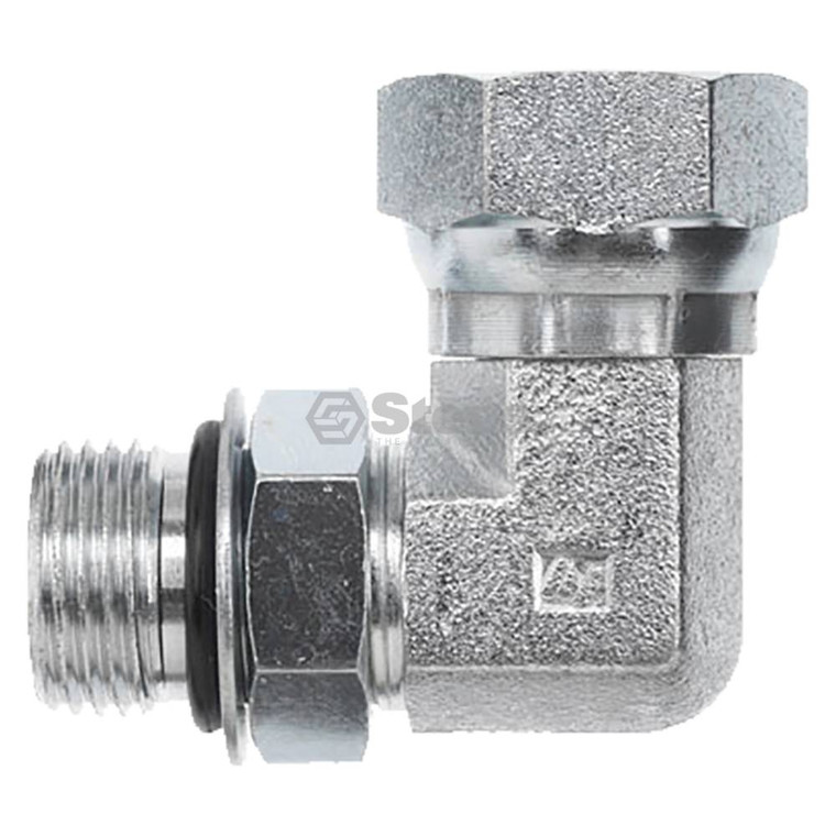  Hydraulic Adapter  Male ORB to Female Pipe 90° Elbow, Swivel    3001-1319