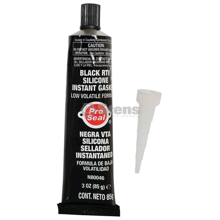 Black Silicone RTV Instant Gasket For 3 oz. tube