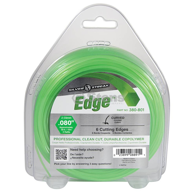 Edge Trimmer Line  .080 50' Clam Shell Part # 380-801