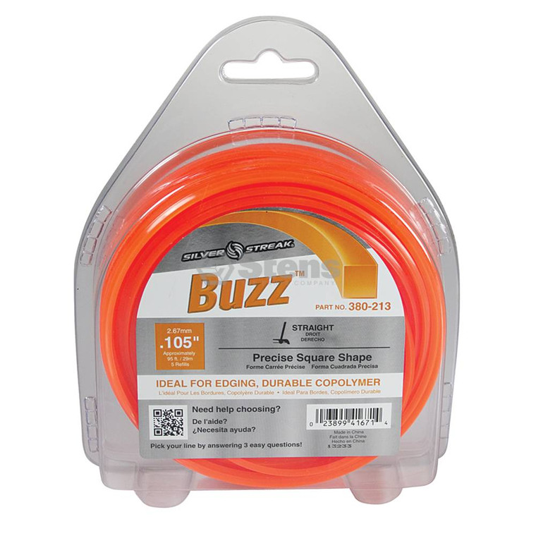 Buzz Trimmer Line  .105 1/2 lb. Donut Part # 380-213