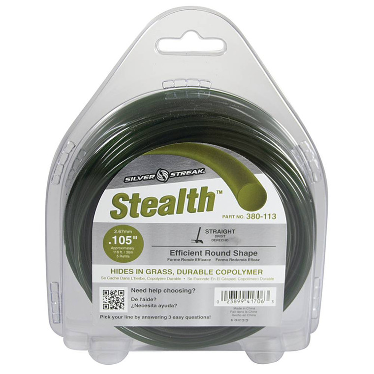Silver Streak Stealth Trimmer Line  .105 1/2 lb. Donut    380-113