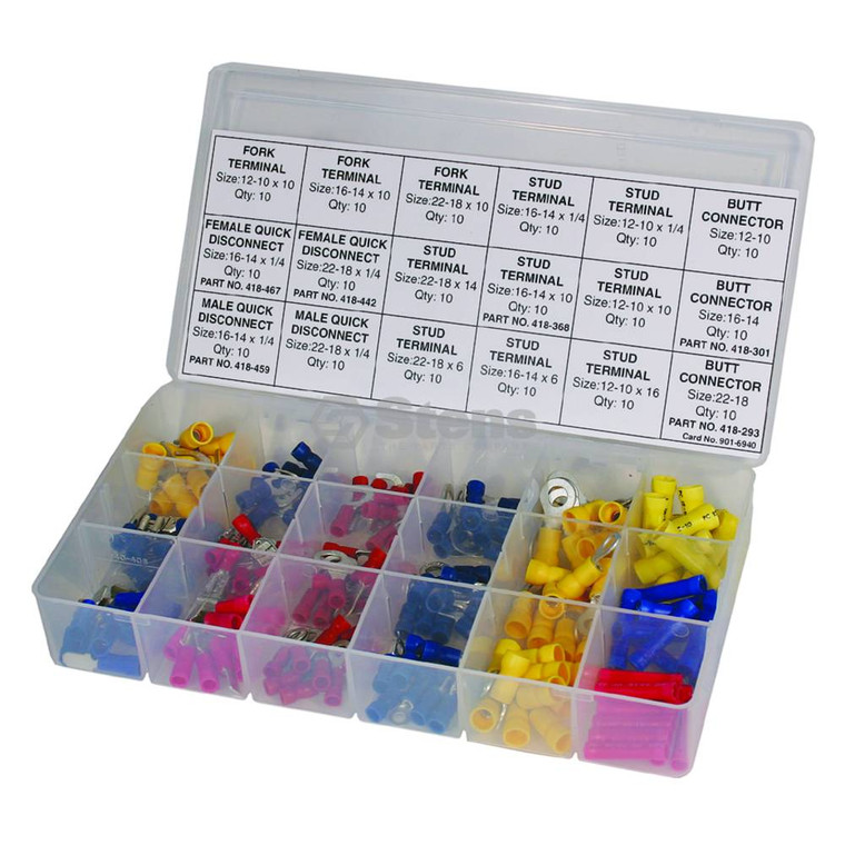 Electrical Terminals Kit  180 Piece Kit Part # 415-364