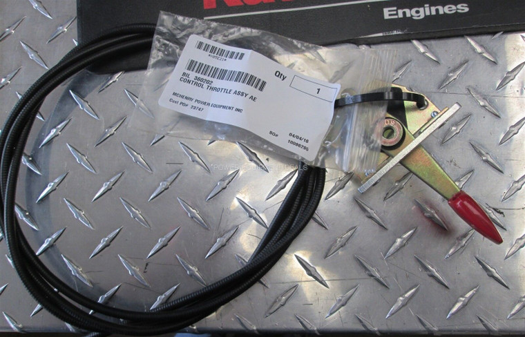 Genuine Billy Goat CONTROL THROTTLE ASSY AE Part# 360202