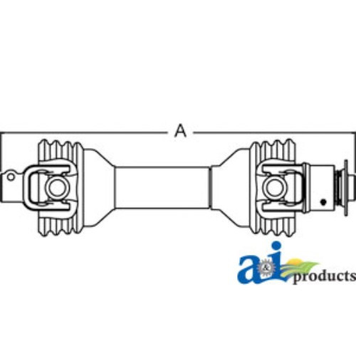 NEW Driveline with overrunning clutch, size 6 Part# CS62917