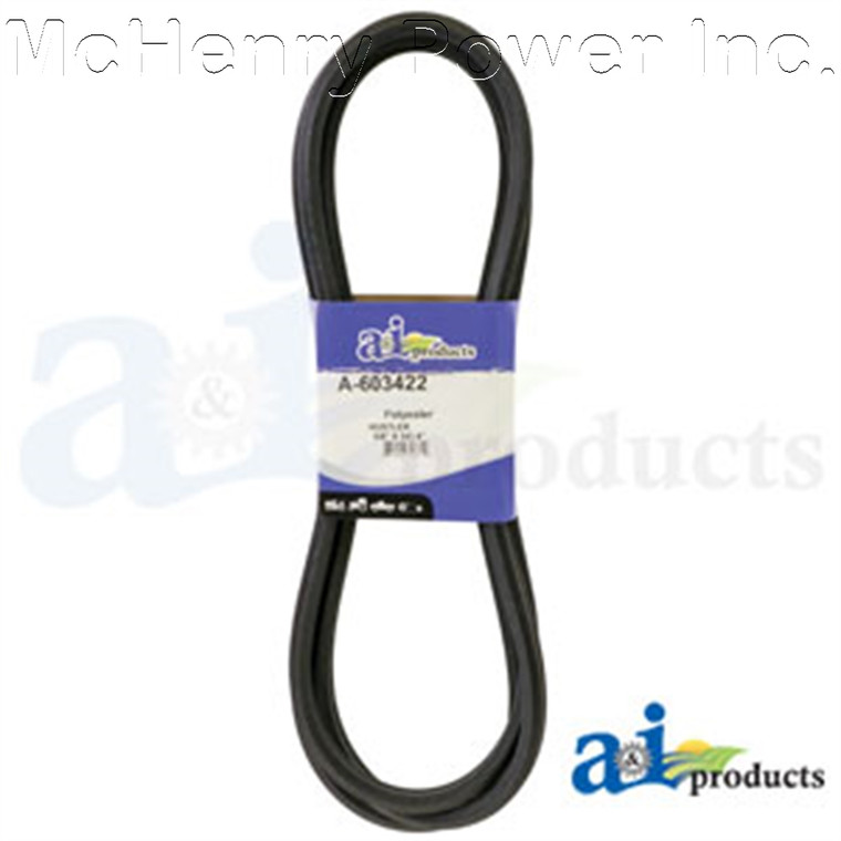 Replacement A&I  HUSTLER BELT for Deck 72" Rear Discharge RH Part# 603422