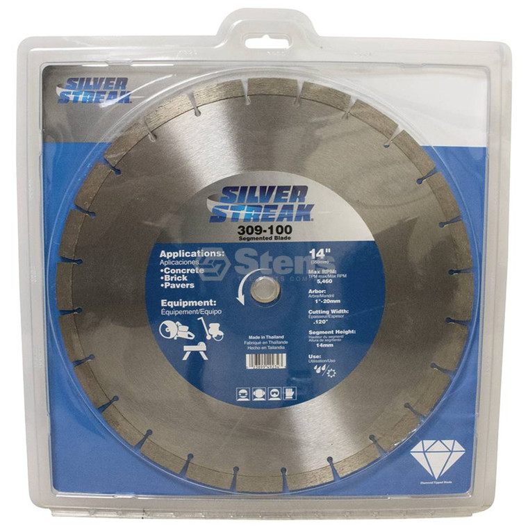 Segmented Blade replaces 14"" Segmented Blade 14mm Rim Height Part # 309-100