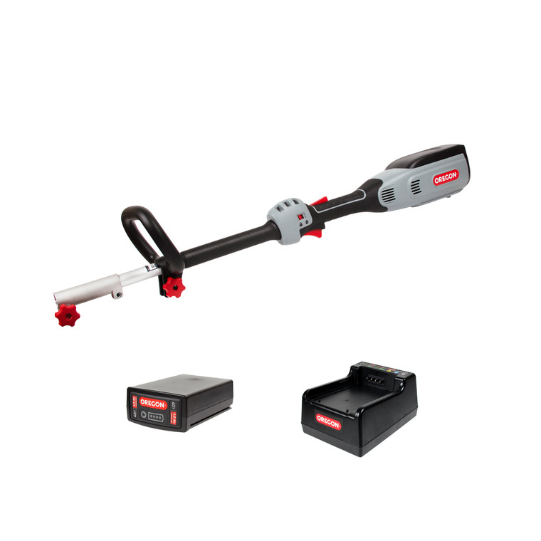 Oregon 594068 40V MAX Powerhead with 4.0Ah Standard Charger, Grey