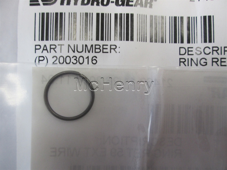 Genuine OEM Hydro-Gear RING RET WIRE 512 ID  Part# 2003016