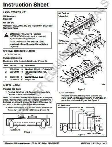 Genuine Gravely KIT- STRIPER 60 & 72in Part # 79202600