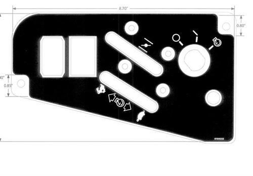 Genuine OEM Ariens Max Zoom Zero Turn Mower Decal, Control Panel 07800222