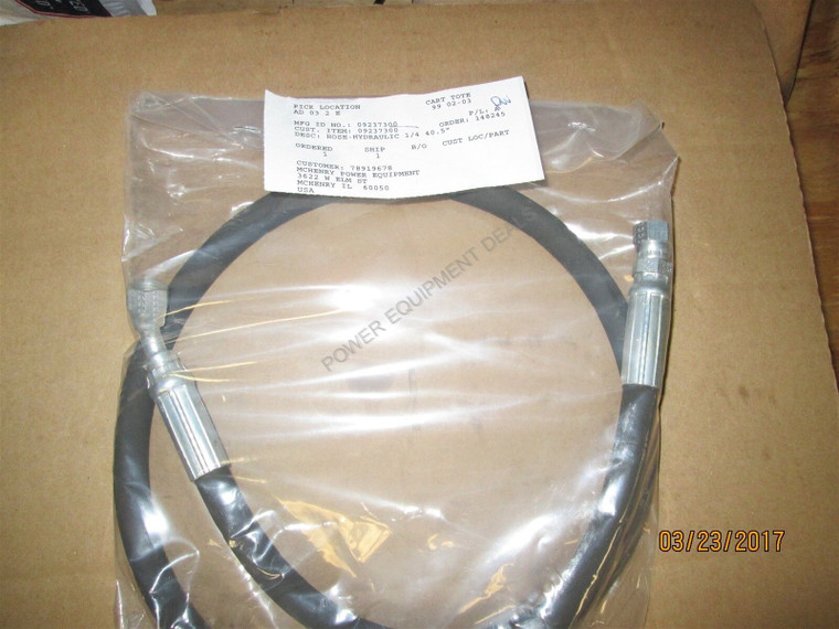 Genuine OEM Ariens Zero Turn Mower Hose-Hydraulic .25 40.5 Long 09237300