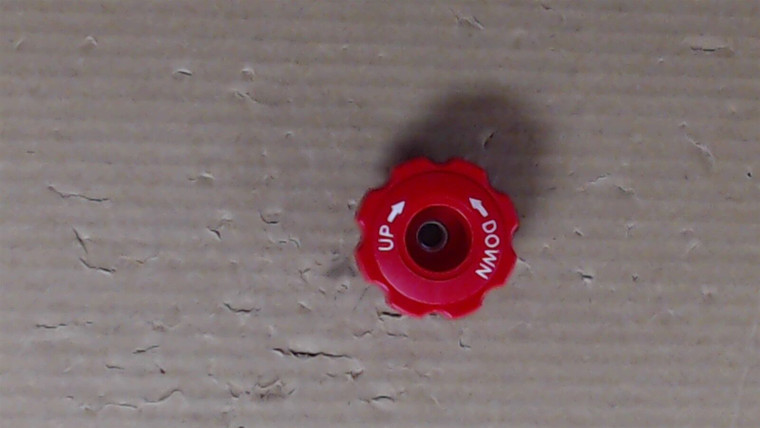 Genuine Billy Goat KNOB 3/8-18 RED PRINTED Part# 891070