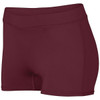 Augusta Dare Shorts - Women's Maroon View 1 Thumbnail Image