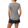 (Unpurchaseable) Fila Pickleball Silky V-Neck Tee - Women's Grey View 2 Thumbnail Image