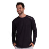 BloqUV Jet Long Sleeve Tee - Men's Black View 1 Thumbnail Image