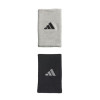 adidas Interval Large Reversible 2.0 Wristbands Black/Aluminum Grey View 1 Thumbnail Image
