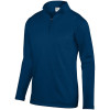 Augusta Wicking Fleece 1/4 Zip Pullover - Men's Navy View 1 Thumbnail Image
