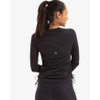 BloqUV Drawstring Long Sleeve Crew (W) Black View 2 Thumbnail Image