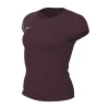 Nike Court Dri-FIT Short Sleeve Top (W) Dark Maroon View 1 Thumbnail Image