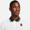 (Unpurchaseable) Nike Court Heritage Polo - Men's White View 3 Thumbnail Image