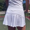 (Unpurchaseable) Lucky In Love Mesh Inline Skirt White View 2 Thumbnail Image