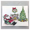 Note Cards-Tired Tennis Santa (8x) White View 1 Thumbnail Image